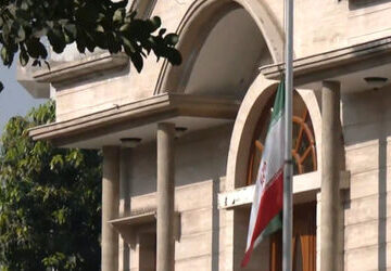 iranian-embassy-in-india-lowers-flag-to-half-mast-after-khamenei’s-death