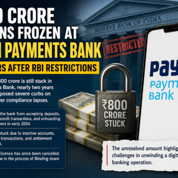 ₹800 Crore Remains Frozen at Paytm Payments Bank Two Years After RBI Restrictions