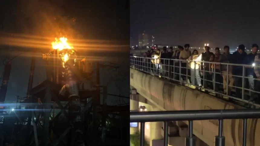 Transformer Explosion Causes Massive Power Outage in Gurugram, Rapid Metro Operations Disrupted
