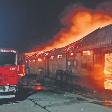 Massive Fire Engulfs Lalru Factory in Mohali, Goods Worth Lakhs Destroyed After 10-Hour Battle