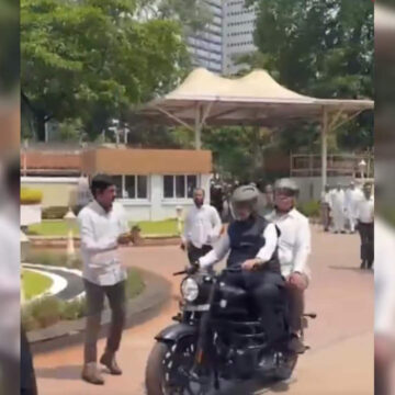 Maharashtra Ministers Embrace Austerity Drive as Fadnavis Rides Bullet, Shinde Uses EV Following PM Modi’s Fuel-Saving Appeal