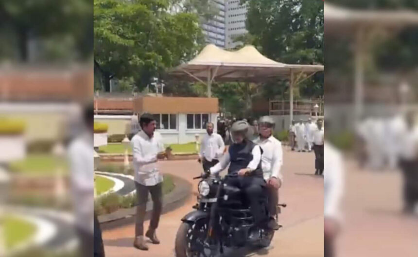 Maharashtra Ministers Embrace Austerity Drive as Fadnavis Rides Bullet, Shinde Uses EV Following PM Modi’s Fuel-Saving Appeal