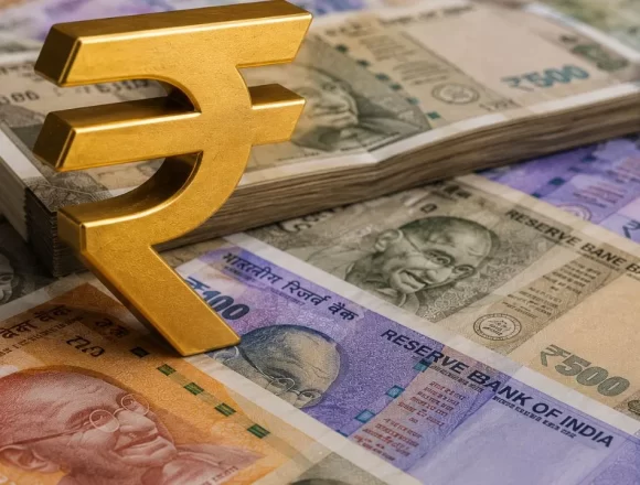 Indian-Rupee Rupee Stages Sharp Recovery After Hitting Record Closing Low Against U.S. Dollar