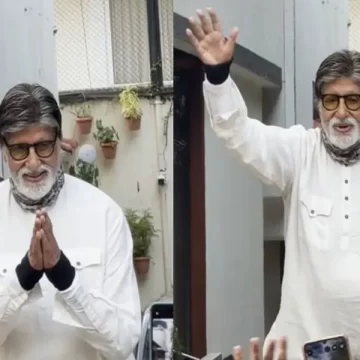 Amitabh Bachchan’s Sunday Appearance at Jalsa Silences Health Concerns, Fans Celebrate Iconic Tradition