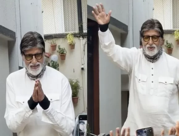 Amitabh Bachchan’s Sunday Appearance at Jalsa Silences Health Concerns, Fans Celebrate Iconic Tradition