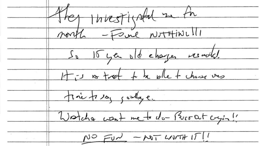 Newly Unsealed Jeffrey Epstein Note Sparks Fresh Questions Around 2019 Jail Incident