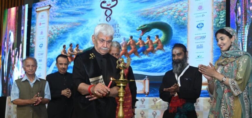 LG Manoj Sinha Calls on Writers to Shape India’s Narrative at Kashmir Literature Festival 2026
