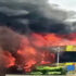 Massive Fire Erupts at Ameerpet Helmet Market in Hyderabad, Several Shops Engulfed