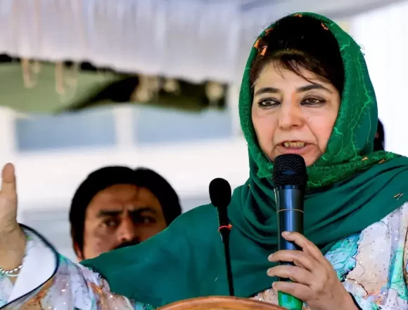 154470449 Mehbooba Mufti’s Visit to Proposed AIIMS Awantipora Site Triggers Fresh Political Debate in Jammu and Kashmir