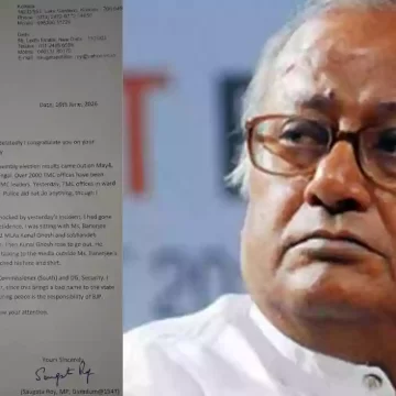 1781613380_article_image_(10) TMC MP Saugata Roy Urges Amit Shah to Intervene After Repeated Egg Attacks on Party Leaders in West Bengal