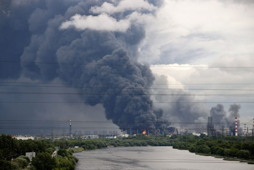 Ukraine Launches Major Drone Offensive, Strikes Russian Chemical Plant Amid Intensifying Cross-Border Conflict