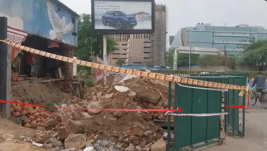 202606053814481 Worker Killed After Boundary Wall Collapse at Delhi Crematorium, Safety Concerns Raised