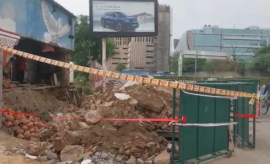 Worker Killed After Boundary Wall Collapse at Delhi Crematorium, Safety Concerns Raised