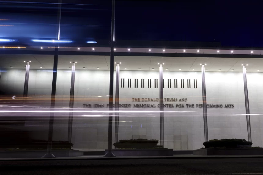 260611-jfk-kennedy-center-donald-trump-president-renaming-performing-arts-es Trump Name Removal at Kennedy Center Faces Delays, Sparking Criticism and Transparency Questions