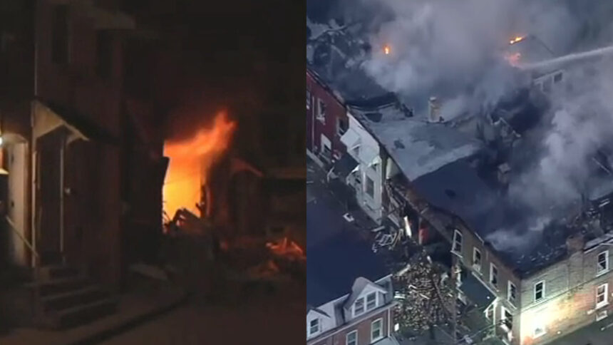 Massive Blaze Engulfs Allentown’s Front and Gordon Streets, Triggering Panic and Emergency Response