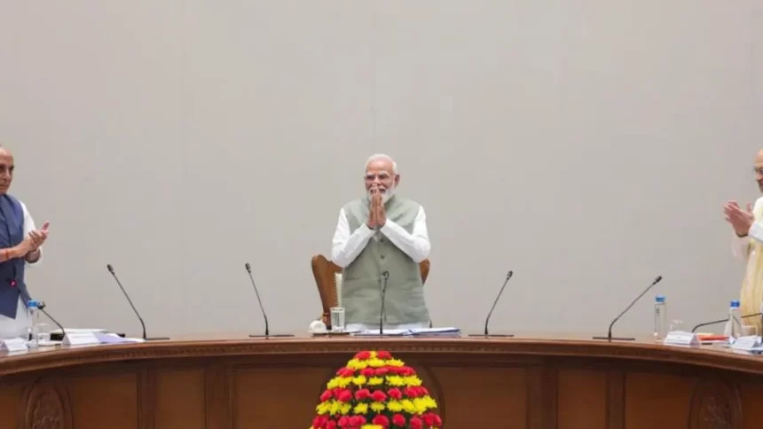 5Pmoidia Cabinet Hails Prime Minister Modi’s Leadership, Passes Resolution Celebrating Governance Achievements and Global Recognition