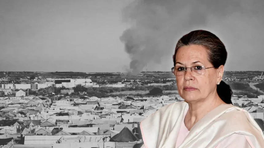 Sonia Gandhi Questions India’s Gaza Position, Accuses Government of Abandoning Traditional Foreign Policy Principles