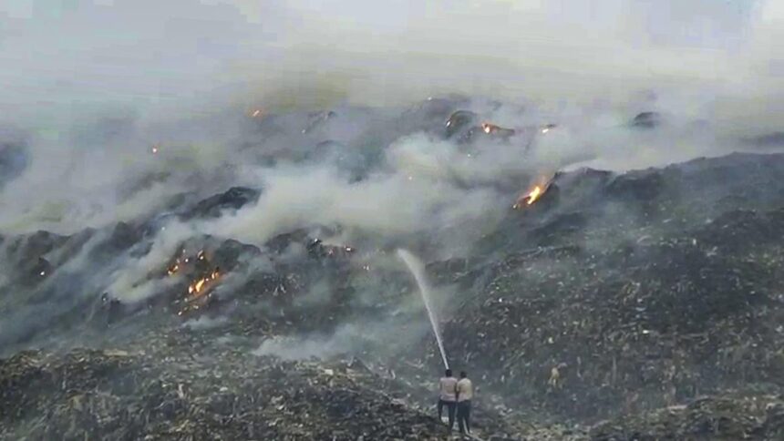 Second Major Blaze in 2026 Erupts at Gurugram’s Bandhwari Landfill, Raising Environmental Concerns