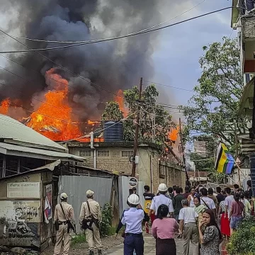 PTI06_15_2023_000156B Three Killed, Homes Torched in Suspected Militant Attack in Manipur’s Kangpokpi District
