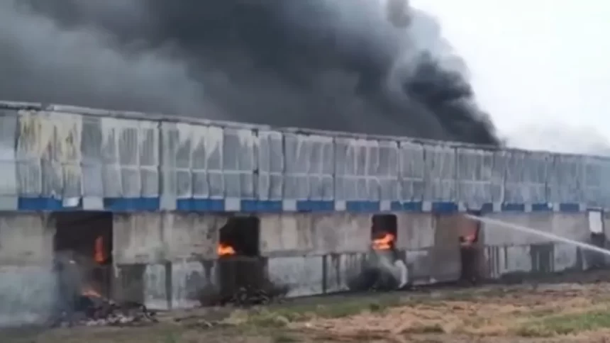 Massive Fire Erupts at Edible Oil Warehouse in Patna’s Didarganj, Emergency Teams Launch Intensive Containment Operation