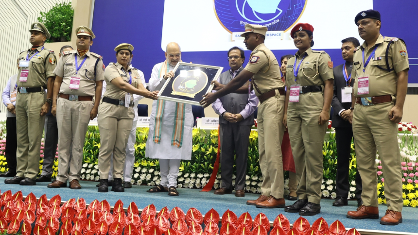 Union-Home-Minister-Amit-Shah-in-New-Delhi-on-Tuesday.-Amit-Mehra Amit Shah Pushes for AI-Driven Cybercrime Detection, Calls for Stronger Digital Security Framework