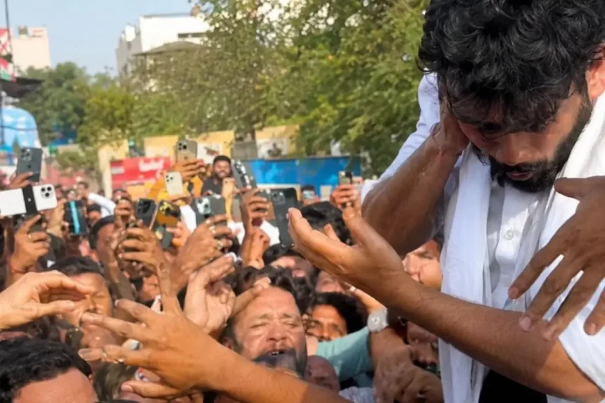dipke-slapped-jpg RSS Links Alleged in Jaipur Assault During Protest; Activist Abhijeet Dipke Demands Investigation