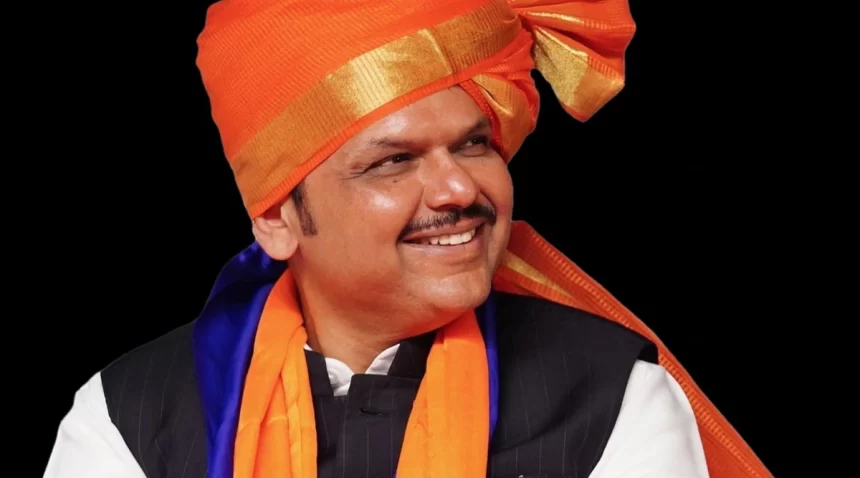 fadnavis-3 Maharashtra CM Devendra Fadnavis Unveils Grand Chhatrapati Shivaji Maharaj Statue at Navi Mumbai International Airport