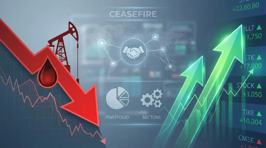 fe85bbe9f88b6b229a8cfcac0d5fb06a881109e4ff762e8d63aedc3dd2586eaf Indian Stock Markets Open Lower as Rising US-Iran Tensions and Surging Oil Prices Weigh on Investor Sentiment