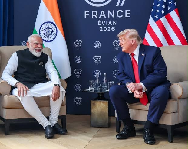 images (42) Congress Accuses PM Modi of Failing to Safeguard India’s Interests During Trump Meeting at G7 Summit