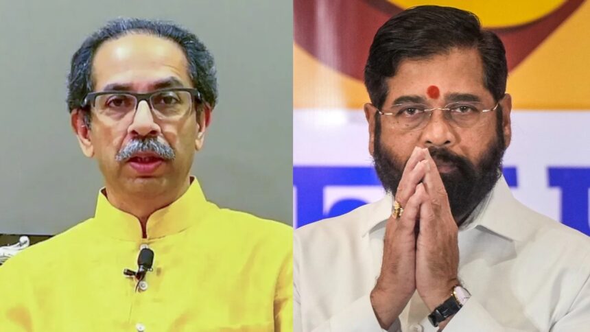 shinde-1781886734 Shiv Sena Foundation Day Turns Into Political Showdown as Shinde and Thackeray Trade Barbs Amid Signs of Internal Strain