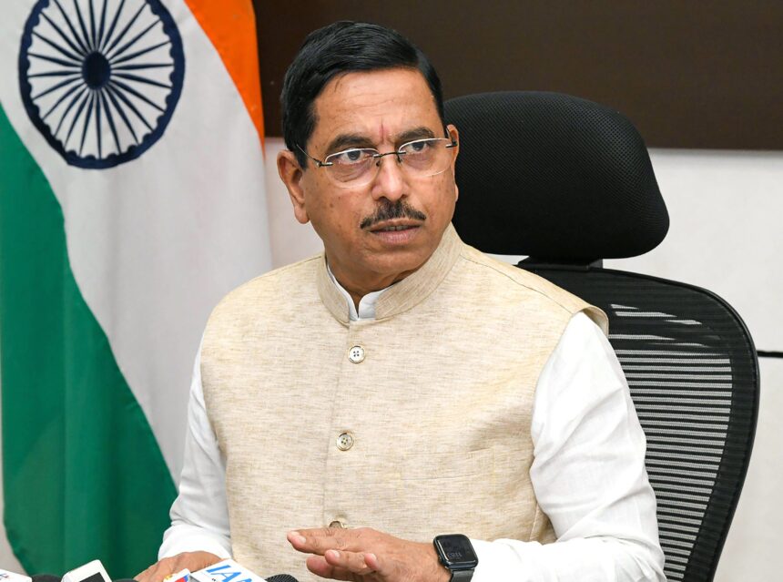 202510213548045-scaled Pralhad Joshi Given Additional Charge of Education Ministry Following Dharmendra Pradhan’s Resignation