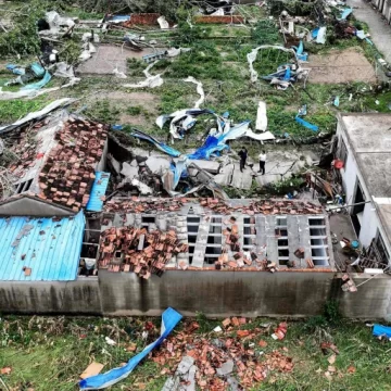 Deadly Tornado and Torrential Rains Devastate Central China, Leaving 10 Dead and Widespread Destruction