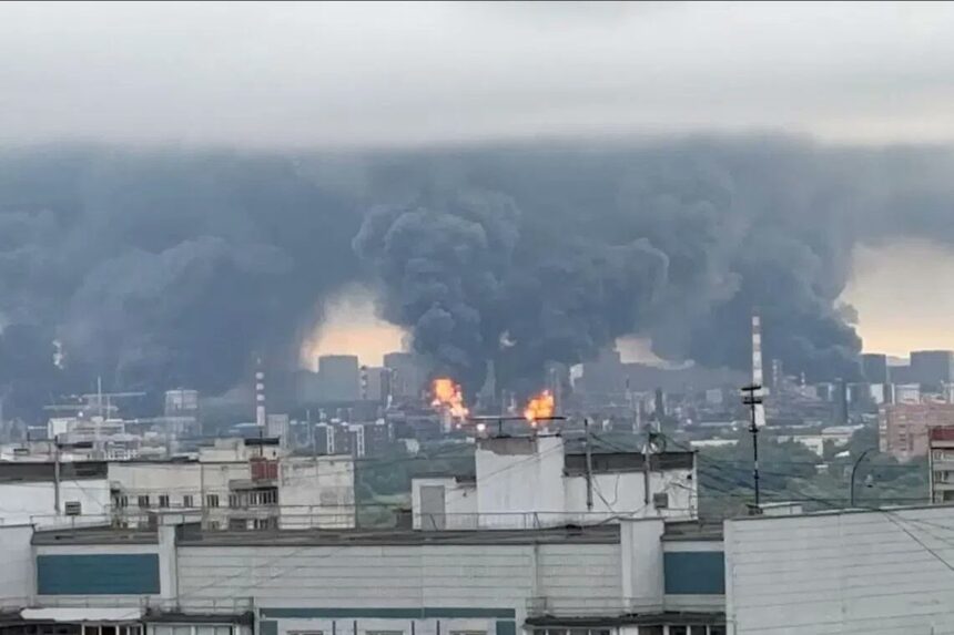 4FWDUWKs Russia Accuses Ukraine of Deadly Drone Strike on Logistics Hub, Seven Killed and Dozens Injured