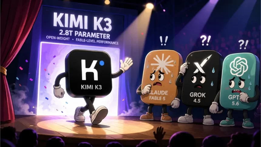 Kimi-K3-AI Kimi K3: China’s Massive 2.8-Trillion-Parameter Open AI Model Challenges Global Artificial Intelligence Leaders