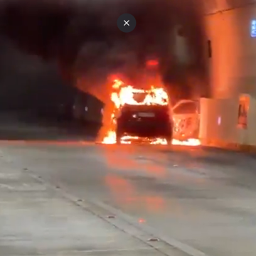 Mumbai car fire Car Erupts in Flames Inside Mumbai Coastal Road Tunnel; Swift Emergency Response Prevents Casualties