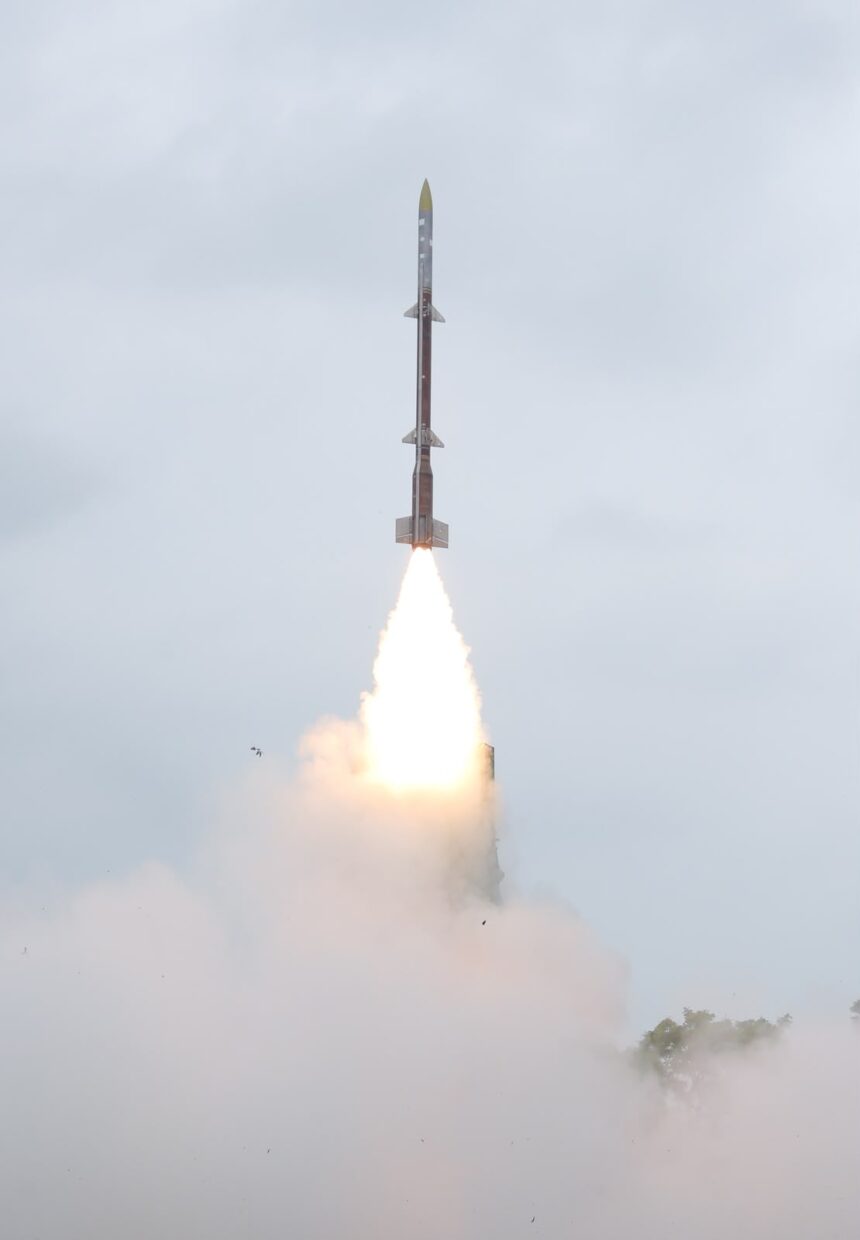 PICW7YF India Conducts First Test of Indigenous Kusha Long-Range Air Defence Missile System