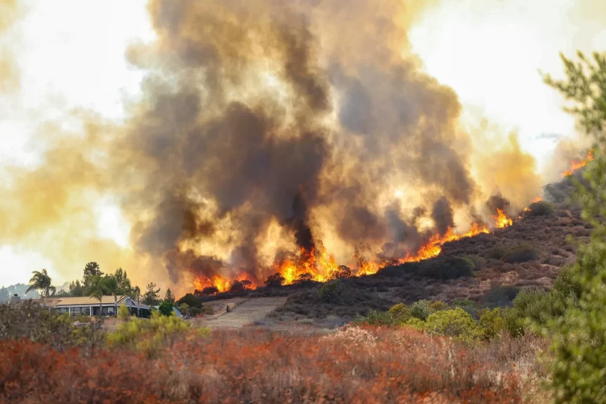 Fast-Spreading Ramona Brush Fire Triggers Evacuations as Creelman Lane Area Comes Under Threat