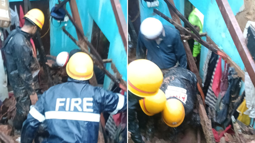 Three Dead, Several Rescued After Rain-Triggered Landslide Devastates Homes in Mangaluru’s Naguri Area