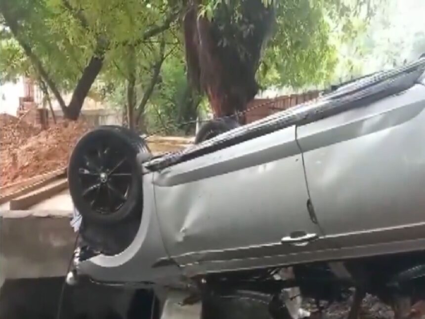 army-mans-son-dies-in-delhi Army Officer’s Son Dies After Car Plunges Into Water-Filled Drain in Delhi; Safety Lapses Under Scrutiny