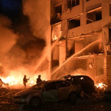 Russia Launches Massive Missile and Drone Assault on Ukraine, Killing at Least 22 Amid Escalating Conflict