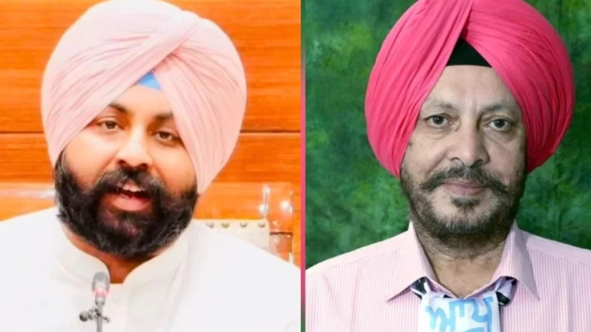 harjot-singh-bains-and-balbir-singh-26444885-16x9_0 Punjab Paper Leak Row Intensifies as BJP Demands Education Minister Harjot Singh Bains’ Resignation