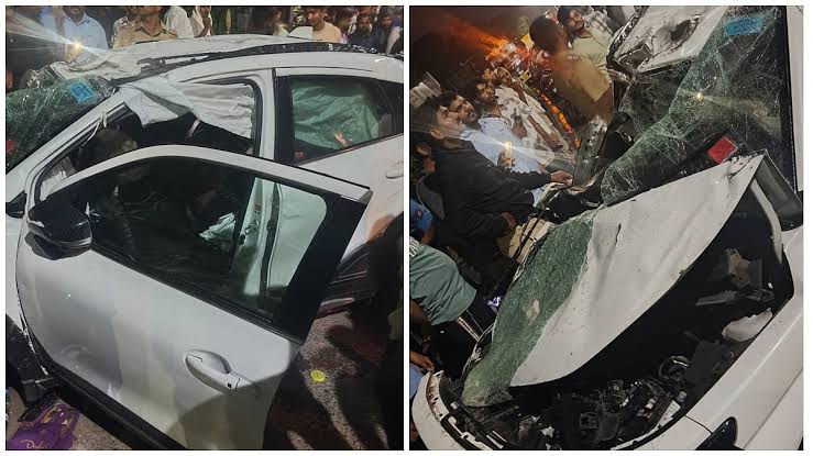 images - 2026-07-30T143938.038 Speeding Car Crashes Into Tree in Pune, Two Injured as Drunk Driving Suspected