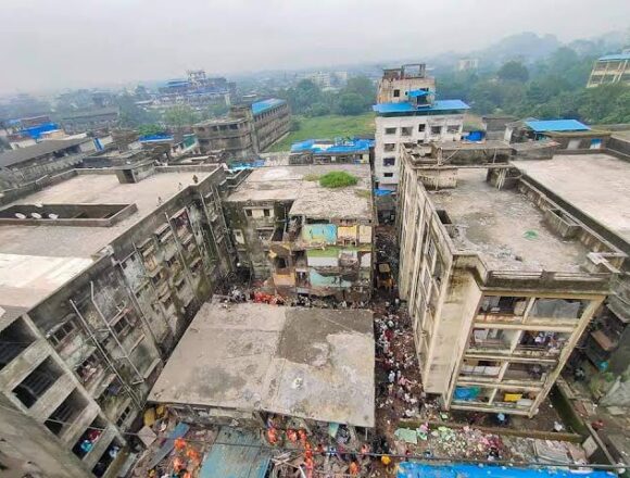 Four-Storey Building Collapse in Maharashtra’s Bhiwandi Leaves Nine Dead, Rescue Operations Continue