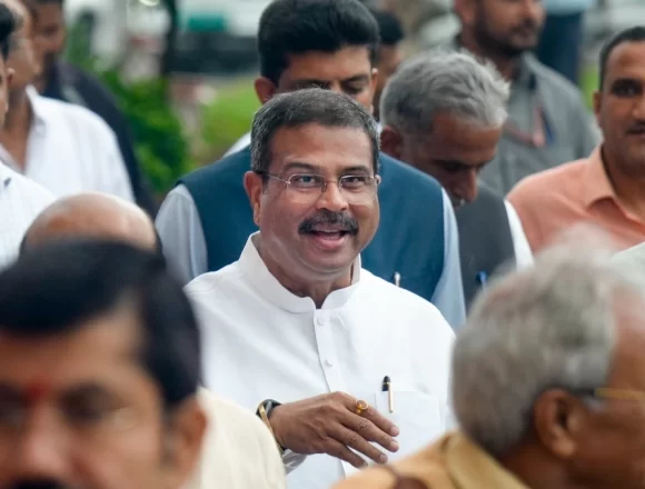 BJP Leaders Rally Around Dharmendra Pradhan as Former Education Minister Receives Warm Parliament Welcome