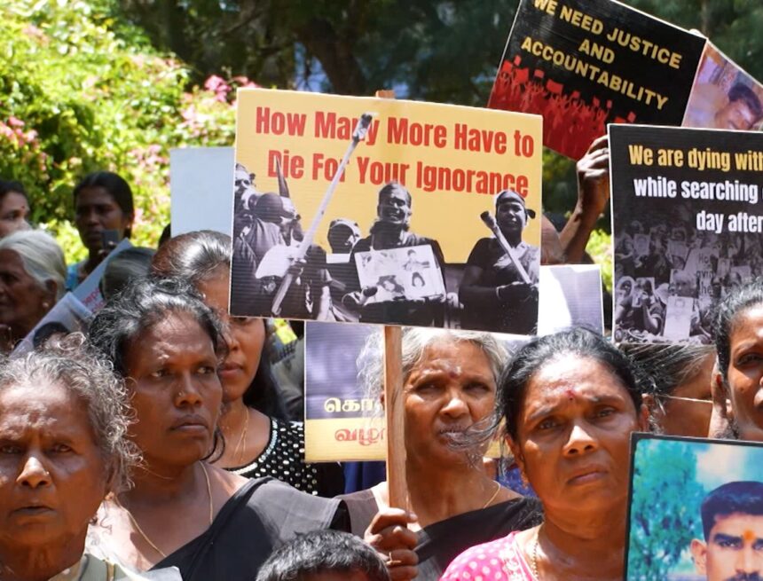 Families of Sri Lanka’s Disappeared Demand International Probe During EU Visit to Chemmani Mass Grave Site