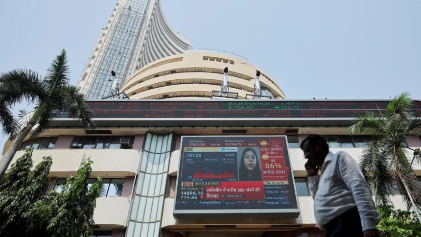 2026-07-15T124153Z_1458141949_RC2TSDAU7IJ8_RTRMADP_3_ANGEL-ONE-RESULTS Sensex, Nifty Slip in Early Trade as Rising Crude Prices Weigh on Investor Sentiment
