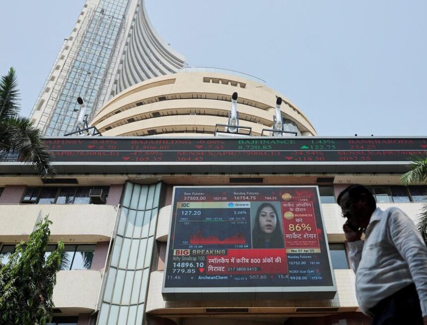 2026-07-15T124153Z_1458141949_RC2TSDAU7IJ8_RTRMADP_3_ANGEL-ONE-RESULTS Sensex, Nifty Slip in Early Trade as Rising Crude Prices Weigh on Investor Sentiment