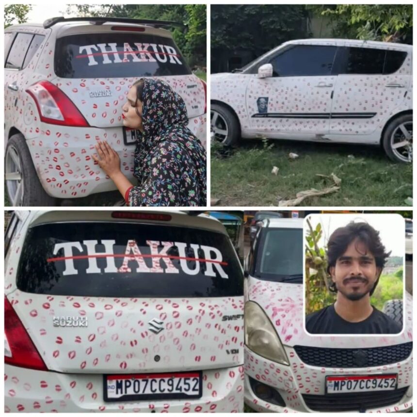 Gwalior ‘Kiss Mark’ Car Stunt Ends in ₹5,500 Fine After Viral Social Media Video