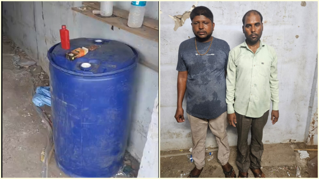 gujrat-liquor-flasks Kutch Police Bust Suspected Fake Liquor Unit, Seize 10,000 Flasks and 600 Litres of Chemical