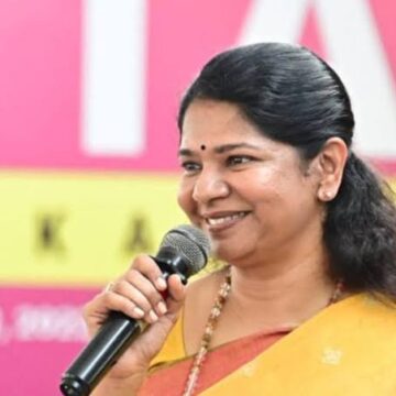 images (12) Kanimozhi’s Presence at Speaker’s Tea Meet Triggers Fresh DMK-BJP Alliance Speculation in Tamil Nadu